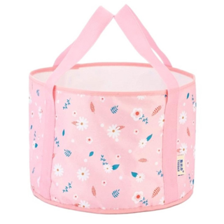 意絲丹 折疊泡腳桶, 粉色小花, 1個