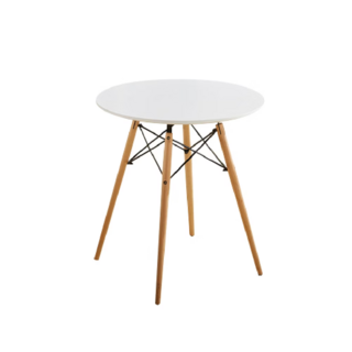 E-home Cacey 卡希圓形餐桌, 白色, 60cm