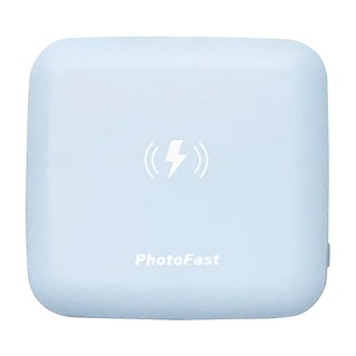 PhotoFast 銀箭資訊 磁吸行動電源 10000mAh USB-A/Type-C, MUTICHARGEPLUS10000, 淺藍色
