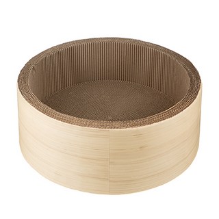 코멧 펫 고양이 스크래쳐 원형, 베이지, 1개