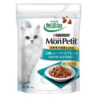 MonPetit 貓倍麗 成貓 乾糧 海鮮拼盤 泌尿保健配方, 泌尿系統/腎臟護理, 1.36kg, 1袋