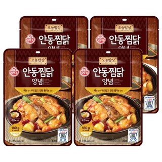 OTTOGI 不倒翁 安東燉雞調味醬料包, 4個, 180g