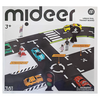 mideer 雙面場景軌道拼圖, 1盒, 38PCS