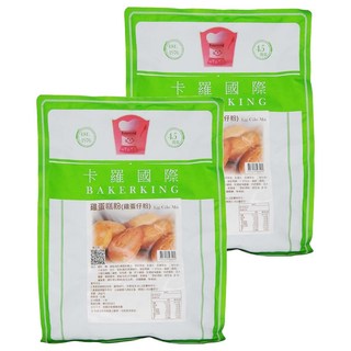 Bakerking 卡羅 雞蛋糕粉, 2公斤/包, 2kg, 2包
