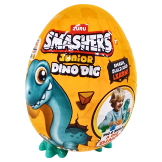 ZURU SMASHERS 爆裂小子 Junior Dino Dig 黏土大驚喜蛋, Q版恐龍, 1個