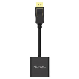 POLYWELL 寶利威爾 DP-VGA 1080P 訊號轉換器, PW15-T04-A007, 1個
