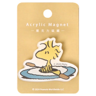 norns Peanuts 史努比造型磁鐵, 胡士托 划船 白色, 1個