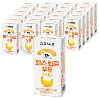 巴斯德獨家牧場 1 A 級原油香蕉奶, 190ml, 24入