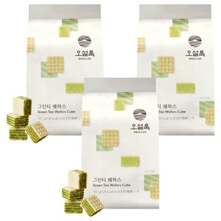 오설록 그린티웨하스, 100g, 3개