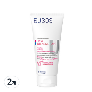 EUBOS 尿素5%洗髮精, 2條, 200ml