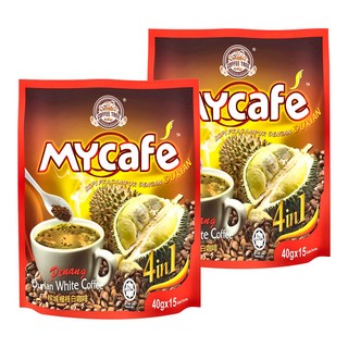 COFFEE TREE 咖啡樹 檳城白咖啡 四合一 榴槤風味, 40g, 15包, 2袋