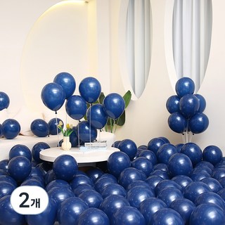 P&B UNITY 標準圓形氣球 25cm 100入, 27深藍色, 2個