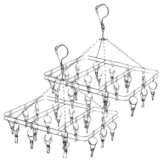 BangJiaShi 幫家適 不鏽鋼曬衣夾 20夾 2個, 方型, 1組