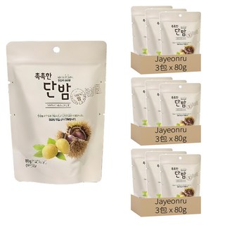 Jayeonru 濕潤甜栗, 80g, 9個