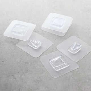 접착식 다용도 스티커 홀더, 투명, 10개
