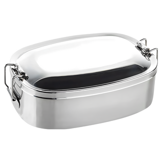 PLUS PERFECT 理想 極緻316 方形便當盒 14cm, 銀色, 1個