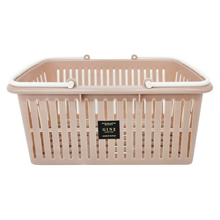 GINI 多功能野餐方形提籃 3141 XS(29.5 x 15.5 x 14.7cm) 180g 4L 香頌粉 1個