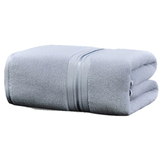 葉子小舖 加厚純棉浴巾 銀灰色 140 x 70cm 450g, 1條