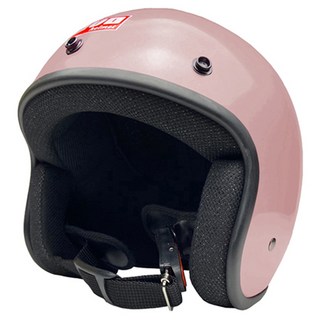 evo helmets 艾莉莎復古騎士安全帽 附冰絲面罩 顏色隨機, 法國粉