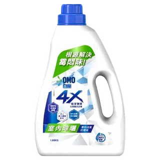 白蘭 4X 極淨酵素抗病毒洗衣精 室內晾曬, 1.85kg, 1瓶