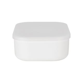 PEARL LIFE 珍珠金屬 Actia 便當盒 大 + 中 D-6576 日本製, 白色 + 透明色, 1組