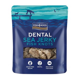 FISH4DOGS 潔牙魚皮點心, 結骨, 100g, 1包