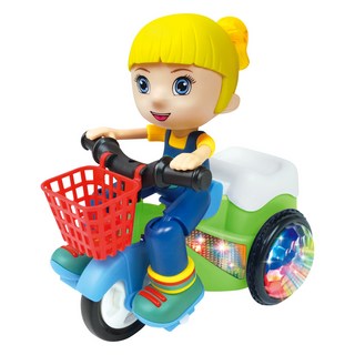 kidmate 孩子王 晶彩三輪車 電動360度旋轉燈光音樂 3歲以上, 1盒, 10 x 19 x 16.5cm
