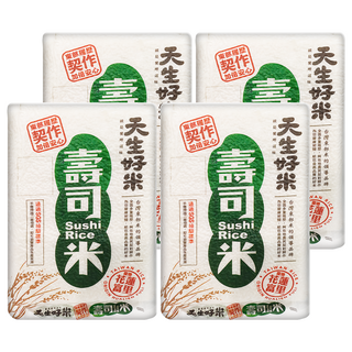 天生好米 花蓮契作壽司米 東部履歷 加倍安心, CNS二等, 1.5kg, 4包