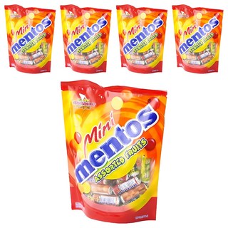 mentos 曼陀珠 迷你曼陀珠 綜合水果口味, 310g, 5袋