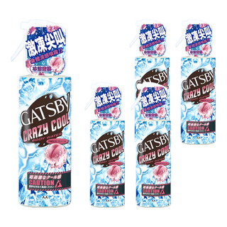 GATSBy 魔法激凍體用噴霧 冰涼蜜桃, 170ml, 5瓶