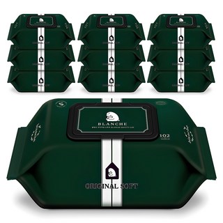 블랑슈 오리지널 소프트 유아물티슈 캡형, 55g, 102매, 10개