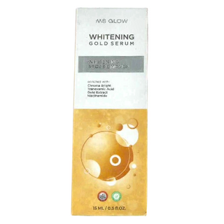 MS GLOW 美白祛斑精華液 24K黃金萃取, 15ml, 1瓶