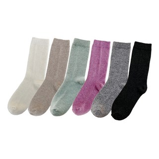 BIARRITZ 女款高級瑪麗羊絨羊毛襪 6雙