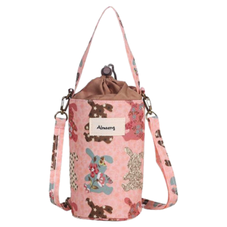 ALMAENG AMCBP10 兔子圖案保溫保冷袋 粉紅色, 兔子款 粉色, 1個