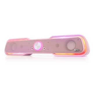 브리츠 레인보우 게이밍 사운드바 스피커, BZ-SL10, 핑크