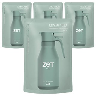 리큐 제트 프로 파워샷 실내건조 액상세제 리필, 600ml, 4개