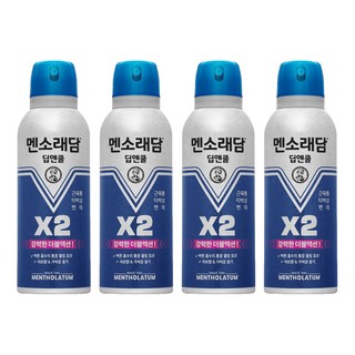 멘소래담 딥앤쿨 에어로솔 스프레이파스 150ml, 1개입, 4개