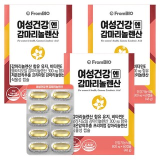 FromBIO 女性Gamma亞麻油酸琉璃苣油保健膠囊, 60顆, 3盒