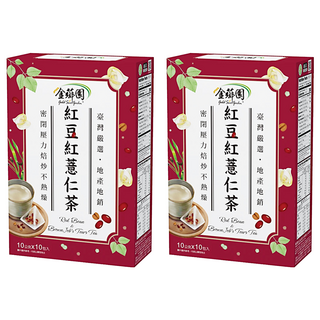 金薌園 紅豆紅薏仁茶 Set, 精選本地優質穀物 無咖啡因, 10g, 10包, 2盒