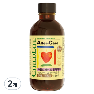 차일드라이프 알러케어 아연 비타민C 포도맛, 118ml, 2개