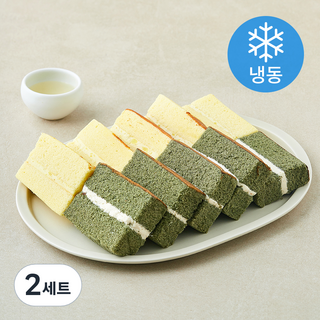 떡편 쌀케이크 쑥 5개입 + 고구마 5개입 세트 325g (냉동), 2세트