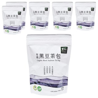 里仁 有機黑豆茶包, 10包, 6袋, 15g