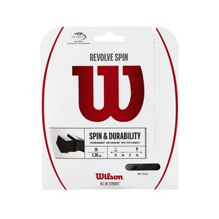 Wilson Revolve Spin 網球線 五角 WRZ957000 100g, 黑色, 1個