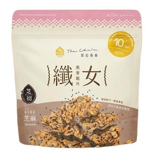 The Chala 蕎拉燕麥 纖女燕麥脆片 芝麻, 低溫烘烤 0添加 益生元助消化, 130g, 1包
