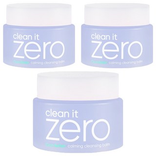 BANILA CO 芭妮蘭 Clean it ZERO零感肌瞬淨卸妝霜 積雪草舒緩款, 3罐, 100ml