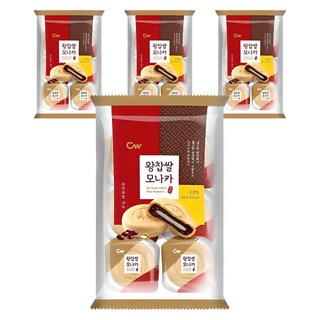 청우식품 왕찹쌀 모나카 8p, 240g, 4개
