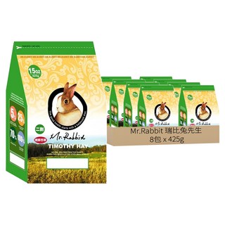 Mr.Rabbit 瑞比兔先生 提摩西牧草 二割 15oz, 425g, 8包