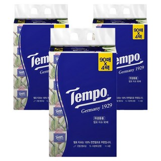 Tempo 得寶 3層衛生紙, 90張, 12個