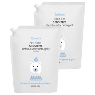 [비건라이프] 베비언스 센서티브 베이비 세탁세제 리필, 2.2L, 2개