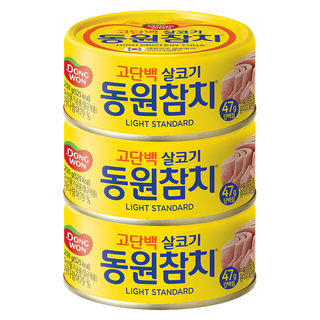 동원참치 라이트 스탠다드, 250g, 3개